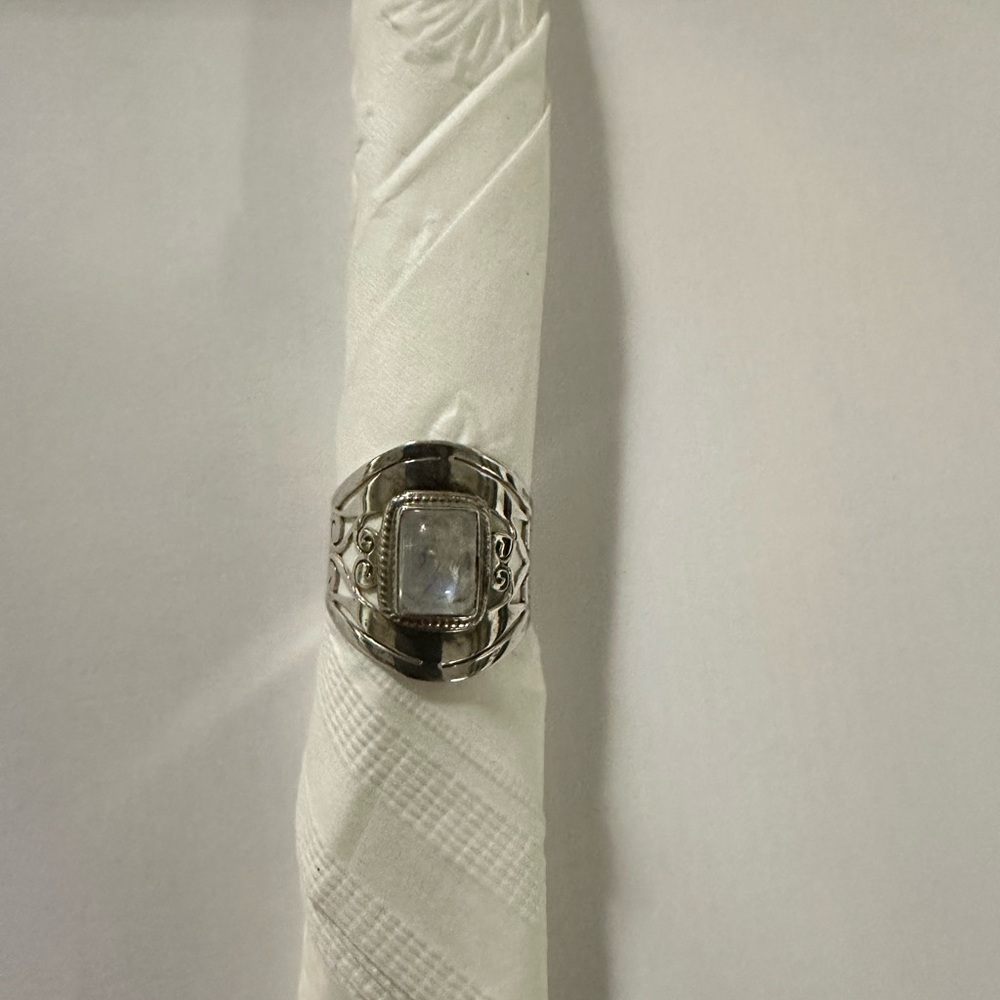 Silver Women’s Ring with Intricate Design